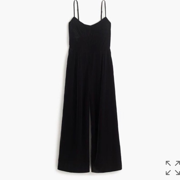 J. Crew black velvet jumpsuit - Picture 3 of 4